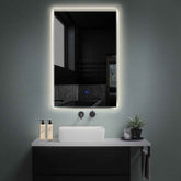 Specchio LED Verticale | Pulsante touch | Luce bianca neutra - Reyze Serie Edge Modello 5